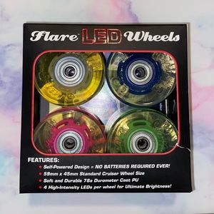 FLARE LED WHEELS SKATEBOARD CO